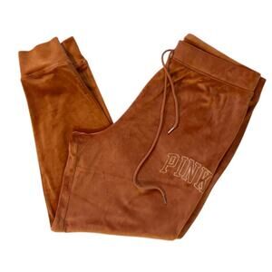 PINK Victoria's Secret Women's Brown Velour Joggers